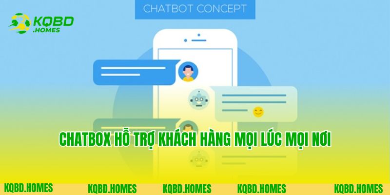 Chatbox hỗ trợ khách hàng mọi lúc mọi nơi