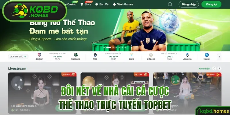 Đôi nét về nhà cái cá cược thể thao trực tuyến Topbet