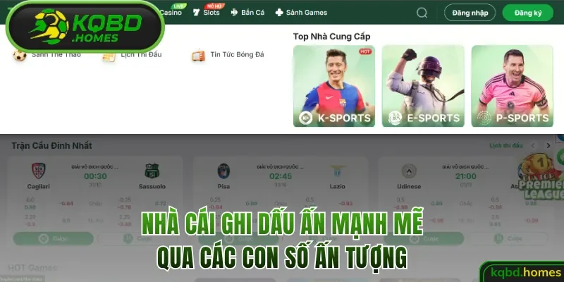Nhà cái ghi dấu ấn mạnh mẽ qua các con số ấn tượng