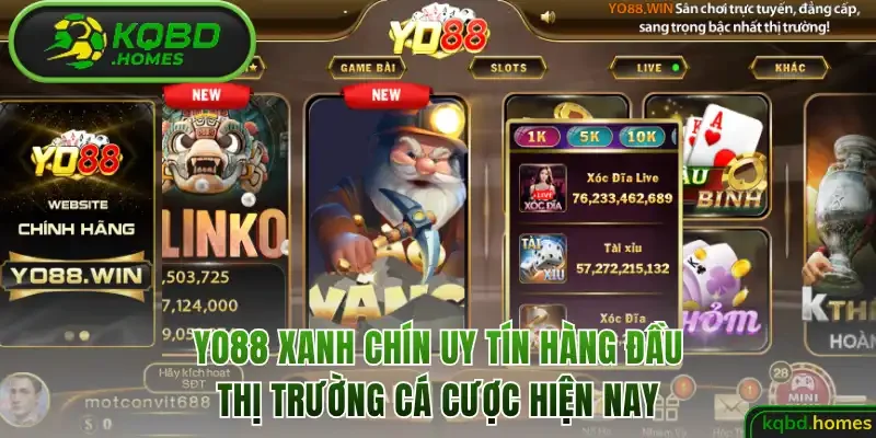 Yo88 Xanh Chín Uy Tín Hàng Đầu Thị Trường Cá Cược Hiện Nay